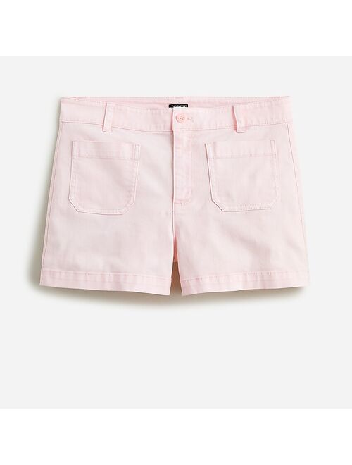 J.Crew New patch-pocket chino short in gingham