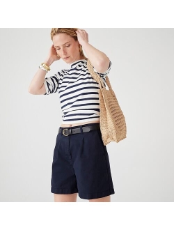 Pleated capeside chino short