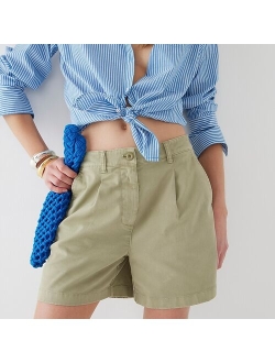 Pleated capeside chino short