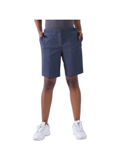 Senxcover Women's Golf Shorts, 9" Chino Shorts Stretch Casual Bermuda Shorts