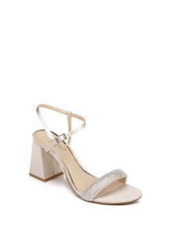 JEWEL BADGLEY MISCHKA Women's Earlene Block Heel Evening Sandal