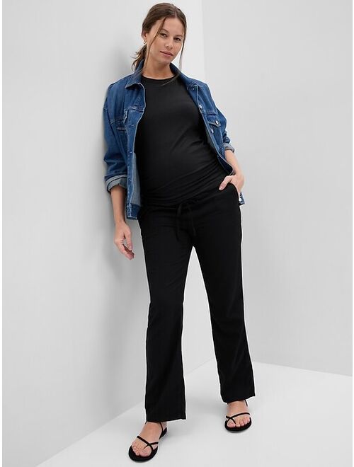 Gap Maternity Full Panel Straight Khakis