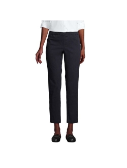 School Uniform Women's Mid Rise Pull On Knockabout Chino Crop Pants