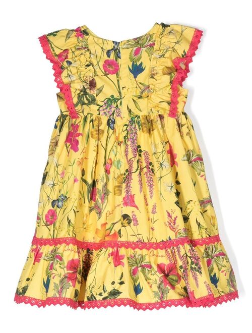 Patachou floral-print flared dress