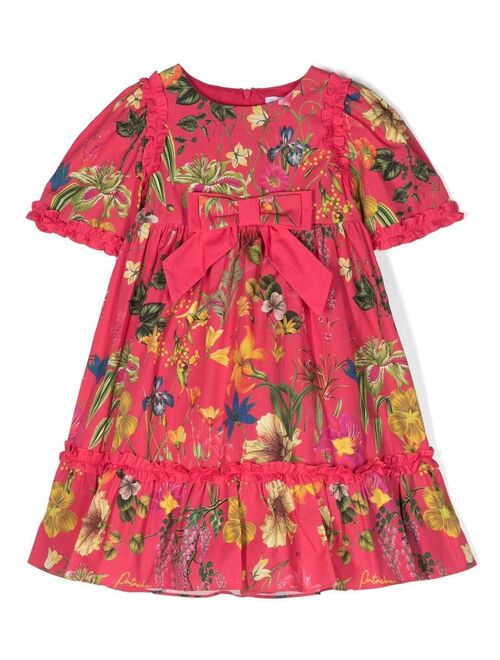 Patachou floral-print short-sleeved dress