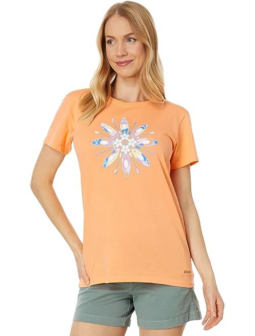 Life is Good Floral Kayak Airbrush Short Sleeve Crusher-Lite Tee