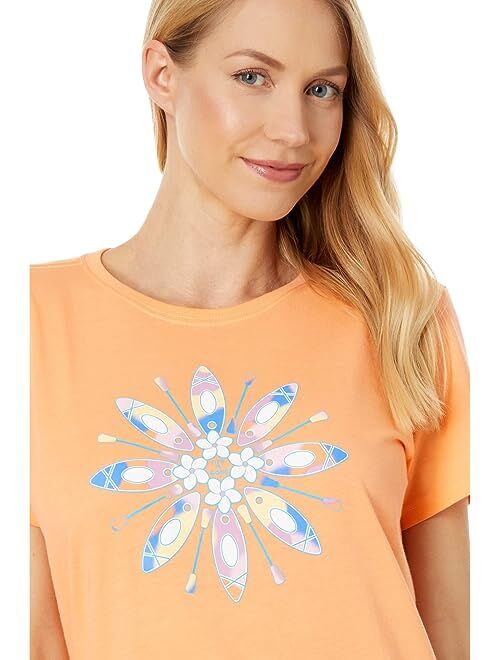 Life is Good Floral Kayak Airbrush Short Sleeve Crusher-Lite Tee