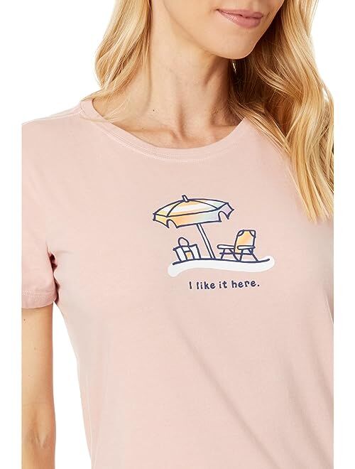 Life is Good I Like It Here Long Sleeve Crusher-Lite Tee