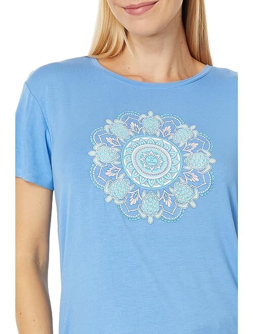 Life is Good Turtle Mandala Lightweight Sleep Tee