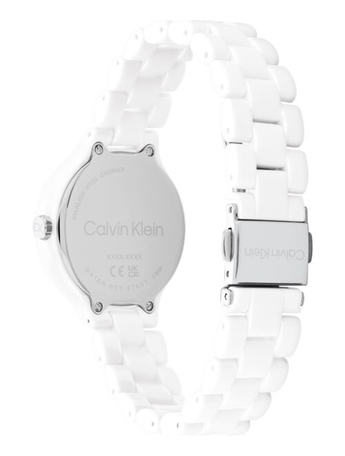 Calvin Klein White Ceramic Bracelet Watch 32mm