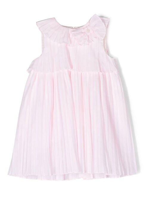 Patachou bow-detail pleated dress