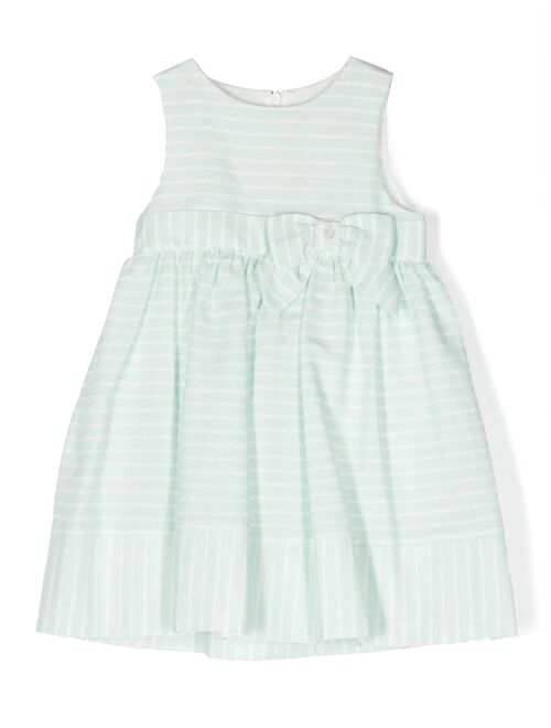 Patachou bow-detail stripes dress