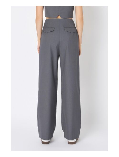 GREY LAB Women's High Waist Relaxed Pants