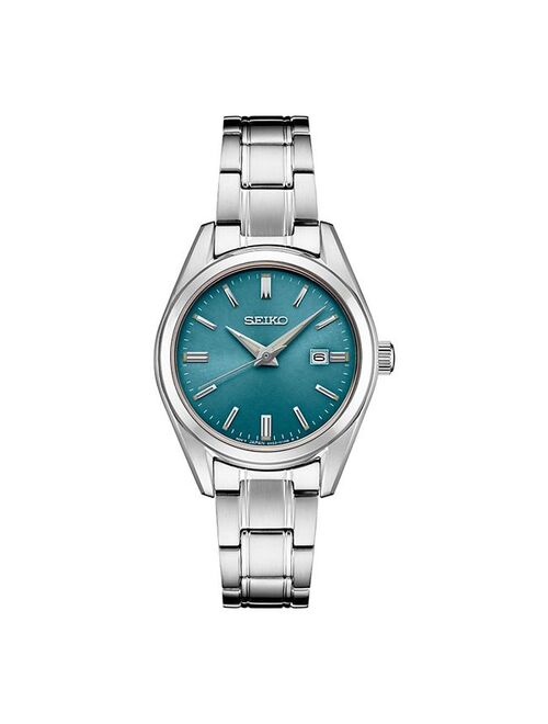 Seiko Women's Essentials Stainless Steel Quartz Blue Dial Watch - SUR531