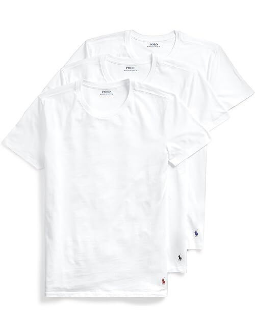 Polo Ralph Lauren Slim Fit w/ Wicking 3-Pack Crew Undershirts