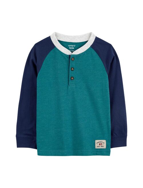 carters Toddler Boy Carter's Colorblock Long Sleeve Henley