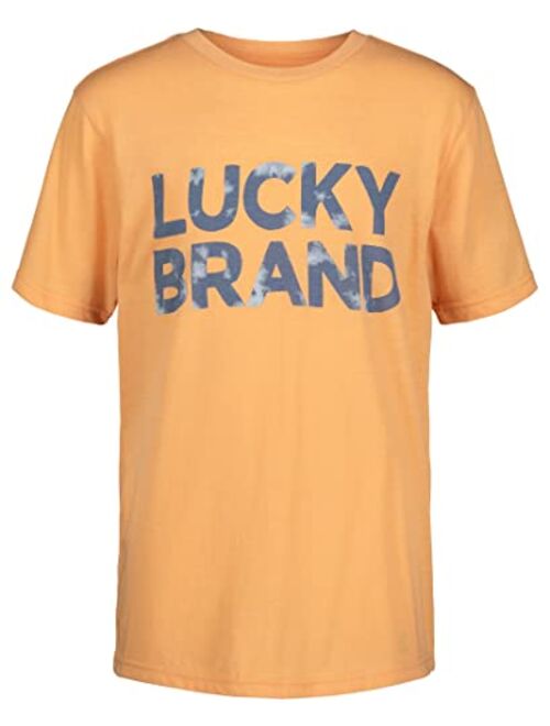 Lucky Brand Boys' Short Sleeve Graphic Crew Neck T-Shirt