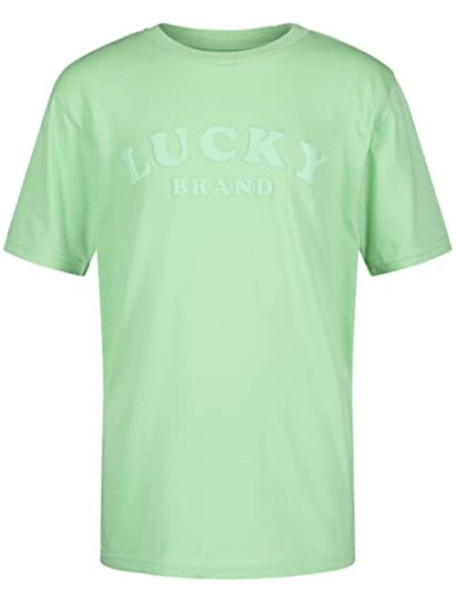 Lucky Brand Boys' Short Sleeve Graphic Crew Neck T-Shirt