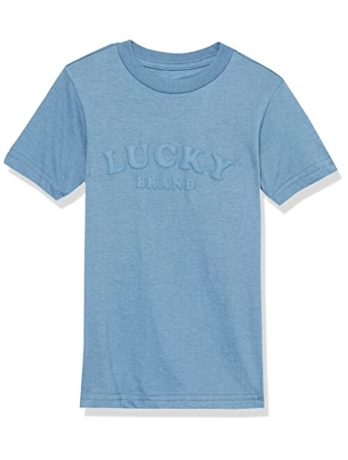 Lucky Brand Boys' Short Sleeve Graphic Crew Neck T-Shirt