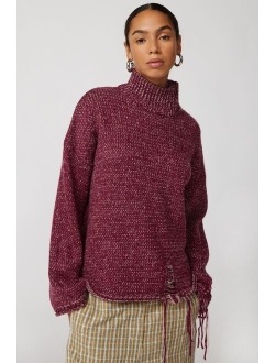 UO Salt & Pepper Funnel Neck Sweater