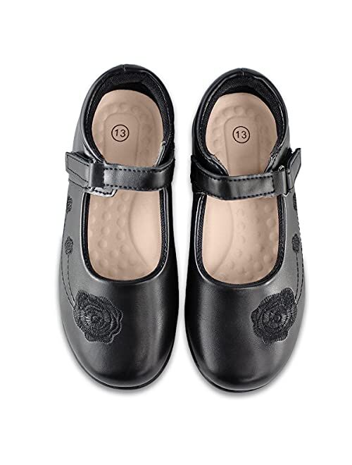 Hawkwell Girl's Mary Jane Flats School Uniform Shoes