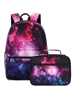 Abshoo Lightweight Tie Dye School Backpacks for Teen Girls Backpack with Lunch Bag (A Tie Dye)