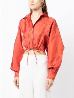 Cult Gaia Brinley cropped shirt