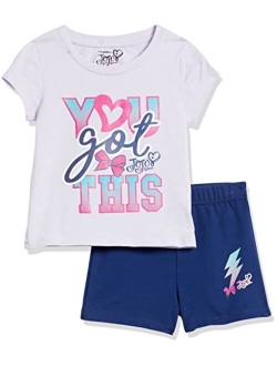 JoJo Siwa girls Toddler Girls' Graphic Tee & Shorts 2-piece Set