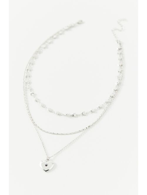 Urban Outfitters Delicate Heart Layering Necklace