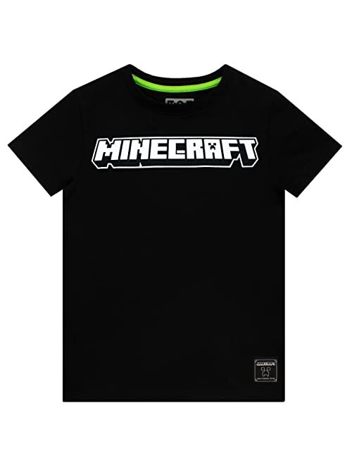 Minecraft T-Shirt 2 Pack Boys Gaming T-Shirts for Kids