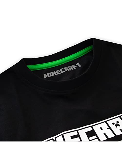 Minecraft T-Shirt 2 Pack Boys Gaming T-Shirts for Kids