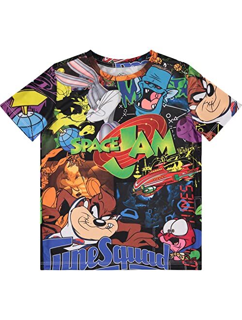 space jam Boys Movie Shirt - Tune Squad Marvin & Bugs Bunny Tee Sublimated Allover T-Shirt