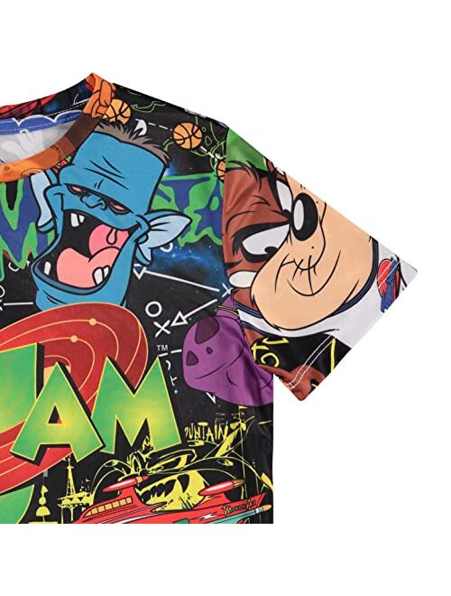 space jam Boys Movie Shirt - Tune Squad Marvin & Bugs Bunny Tee Sublimated Allover T-Shirt