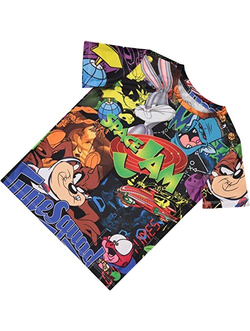 space jam Boys Movie Shirt - Tune Squad Marvin & Bugs Bunny Tee Sublimated Allover T-Shirt