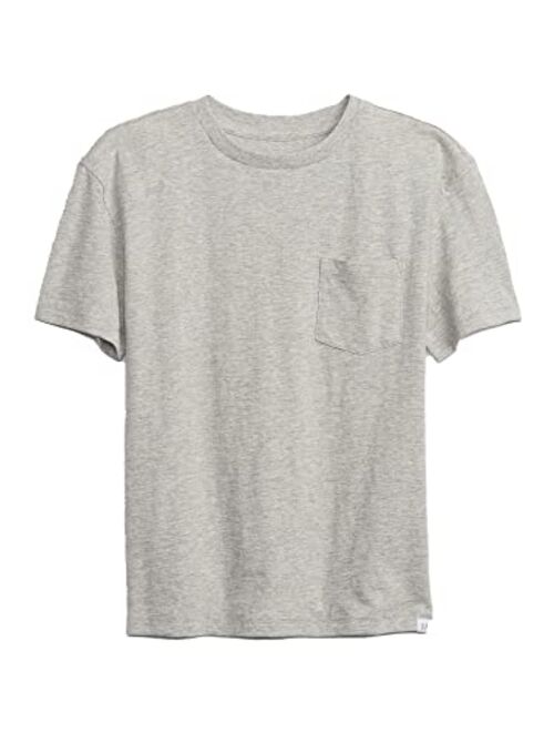 GAP Boys' Pocket Crew T-Shirt