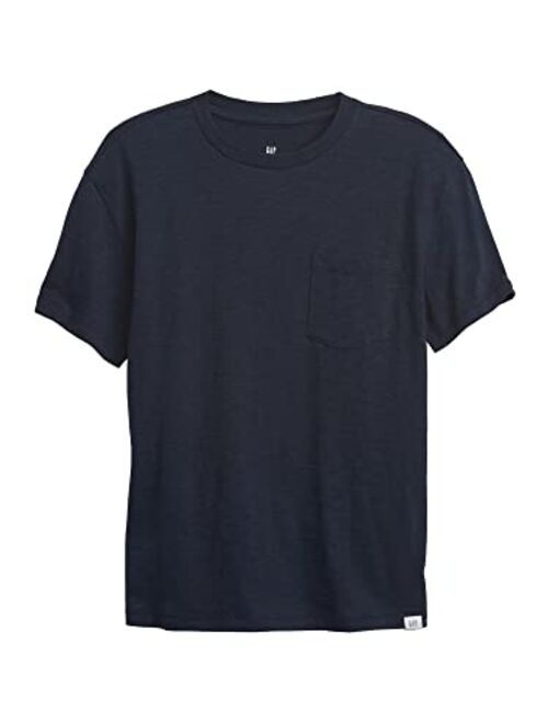 GAP Boys' Pocket Crew T-Shirt