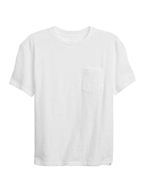 GAP Boys' Pocket Crew T-Shirt