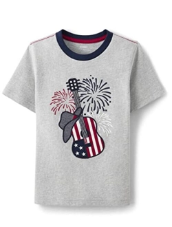 Boys' and Toddler Embroidered Graphic Short Sleeve T-Shirts