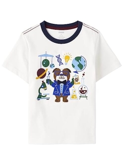 Boys' and Toddler Embroidered Graphic Short Sleeve T-Shirts