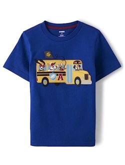 Boys' and Toddler Embroidered Graphic Short Sleeve T-Shirts