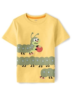 Boys' and Toddler Embroidered Graphic Short Sleeve T-Shirts