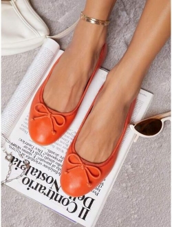 Bow Decor Ballet Flats