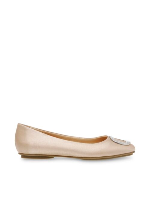 Anne Klein Women's Ari-C Buckle Detail Ballet Flat