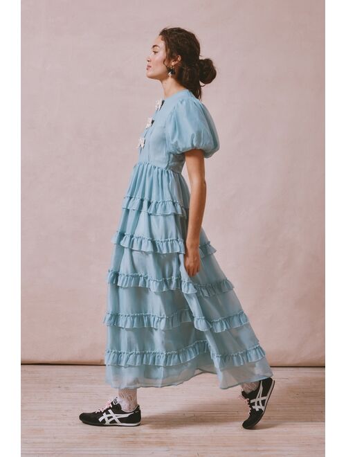 Sister Jane Dream Pistachio Tiered Midi Dress