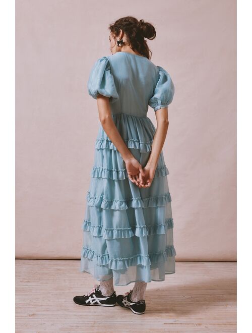 Sister Jane Dream Pistachio Tiered Midi Dress