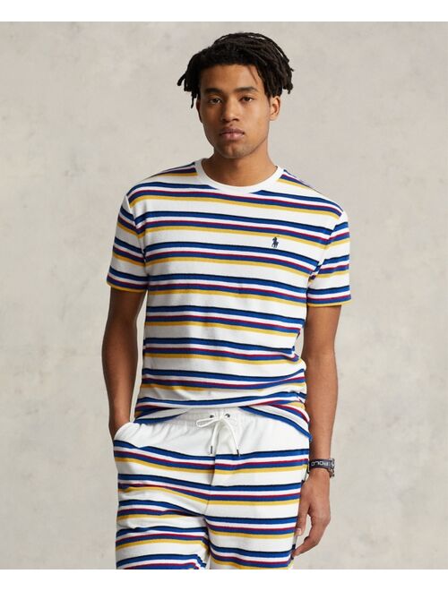 POLO RALPH LAUREN Men's Classic-Fit Striped Terry T-Shirt