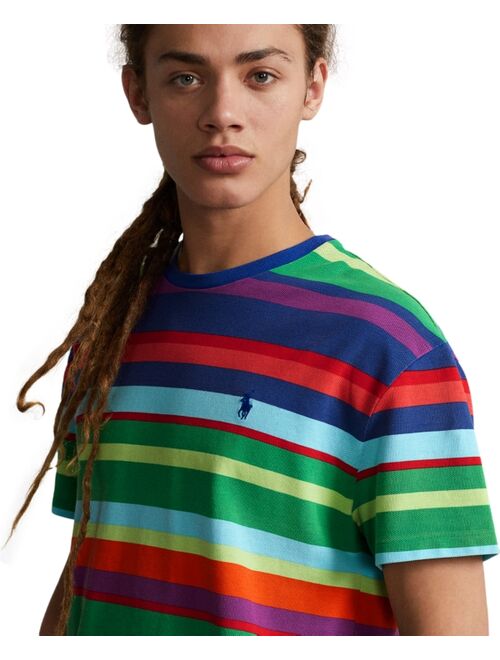 POLO RALPH LAUREN Men's Classic-Fit Striped Mesh T-Shirt