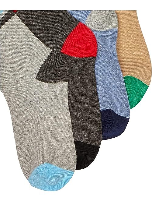 Jefferies Socks Big Boys' Stripe Crew Socks 6 Pack, Multi Size