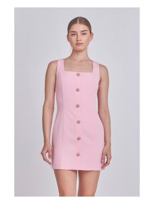 ENDLESS ROSE Women's Sleeveless Suit Mini Dress