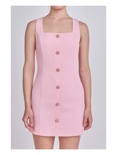 ENDLESS ROSE Women's Sleeveless Suit Mini Dress